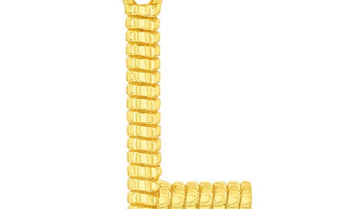 SIMONA SIMONA CROISSANT INITIAL PENDANT NECKLACE 
