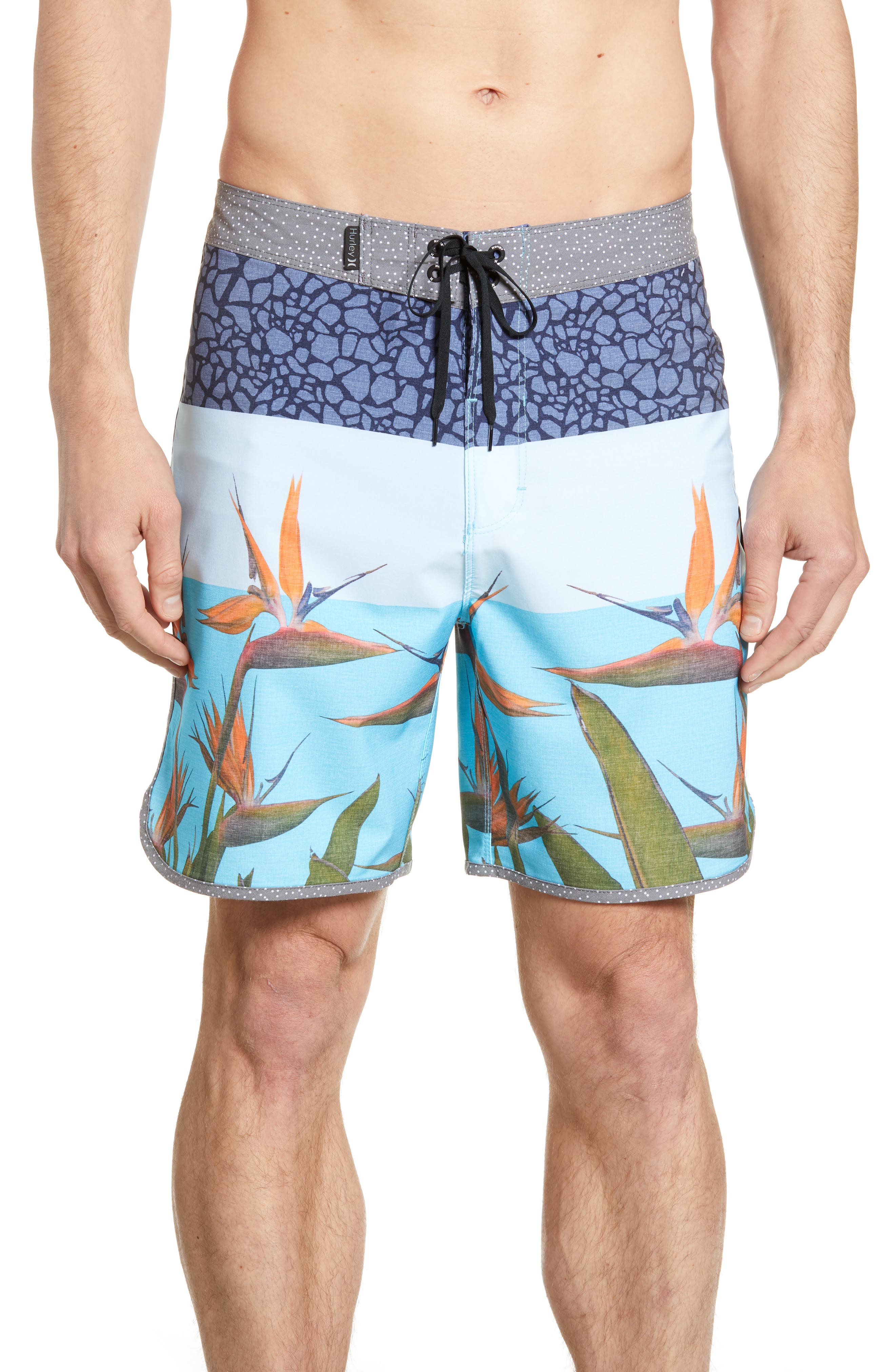 Hurley Phantom Bird Board Shorts, Blue