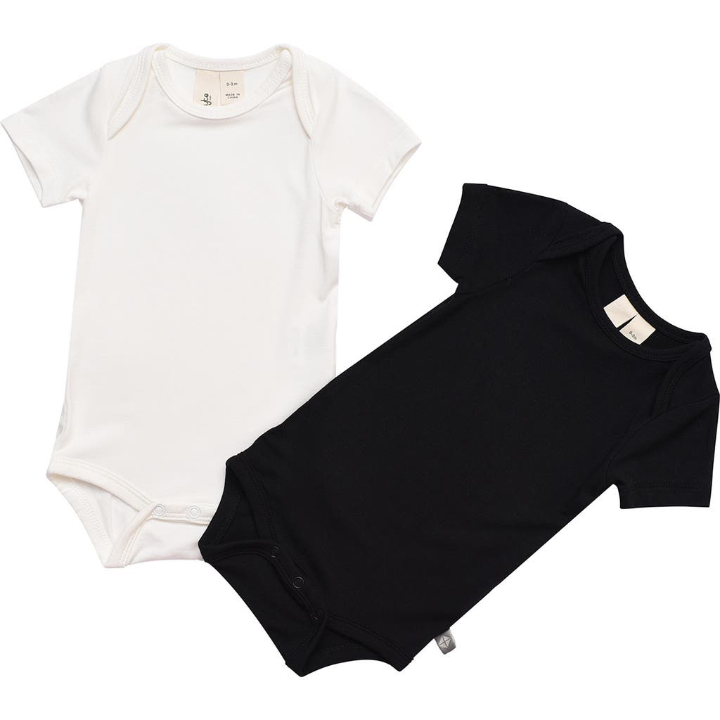 Kyte Baby Assorted 2-pack Bodysuits In Cloud/midnight