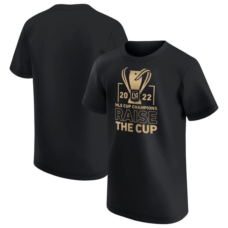 Fanatics Kids' Youth  Branded Black Lafc 2022 Mls Cup Champions Parade T-shirt