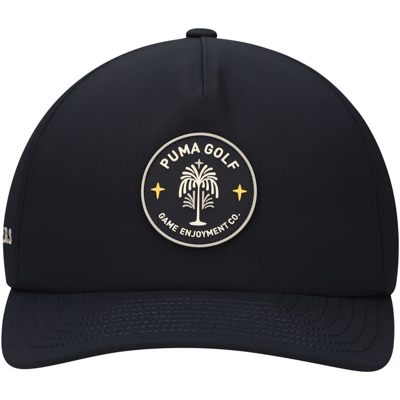 Shop Puma Navy The Players Circle Flower Flexfit Adjustable Hat