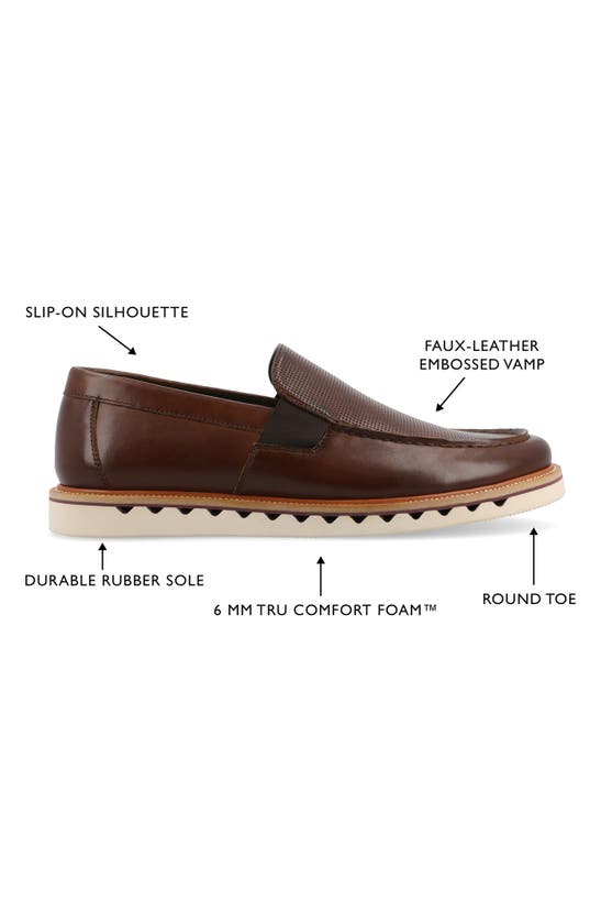 Vance Co. Dallas Tru Comfort Slip-on In Brown