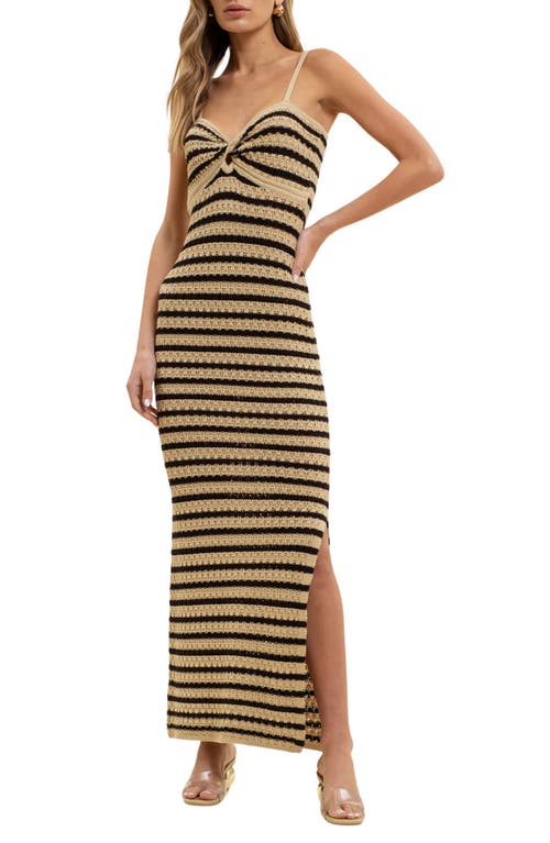 BLU PEPPER BLU PEPPER STRIPE KNIT MAXI DRESS 