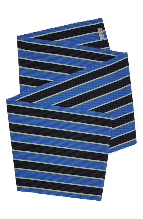 Shop Dusen Dusen Stripe Cotton Table Runner In Blue