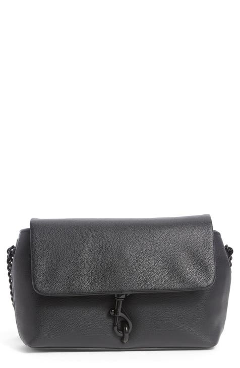 Leather Flap Convertible Crossbody Bag