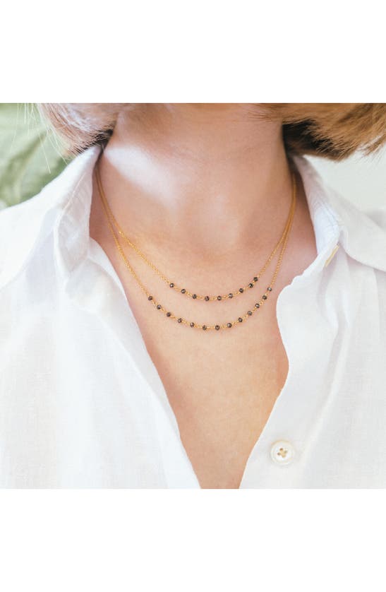 Sethi Couture Jillian Double Strand Necklace In 18k Yg