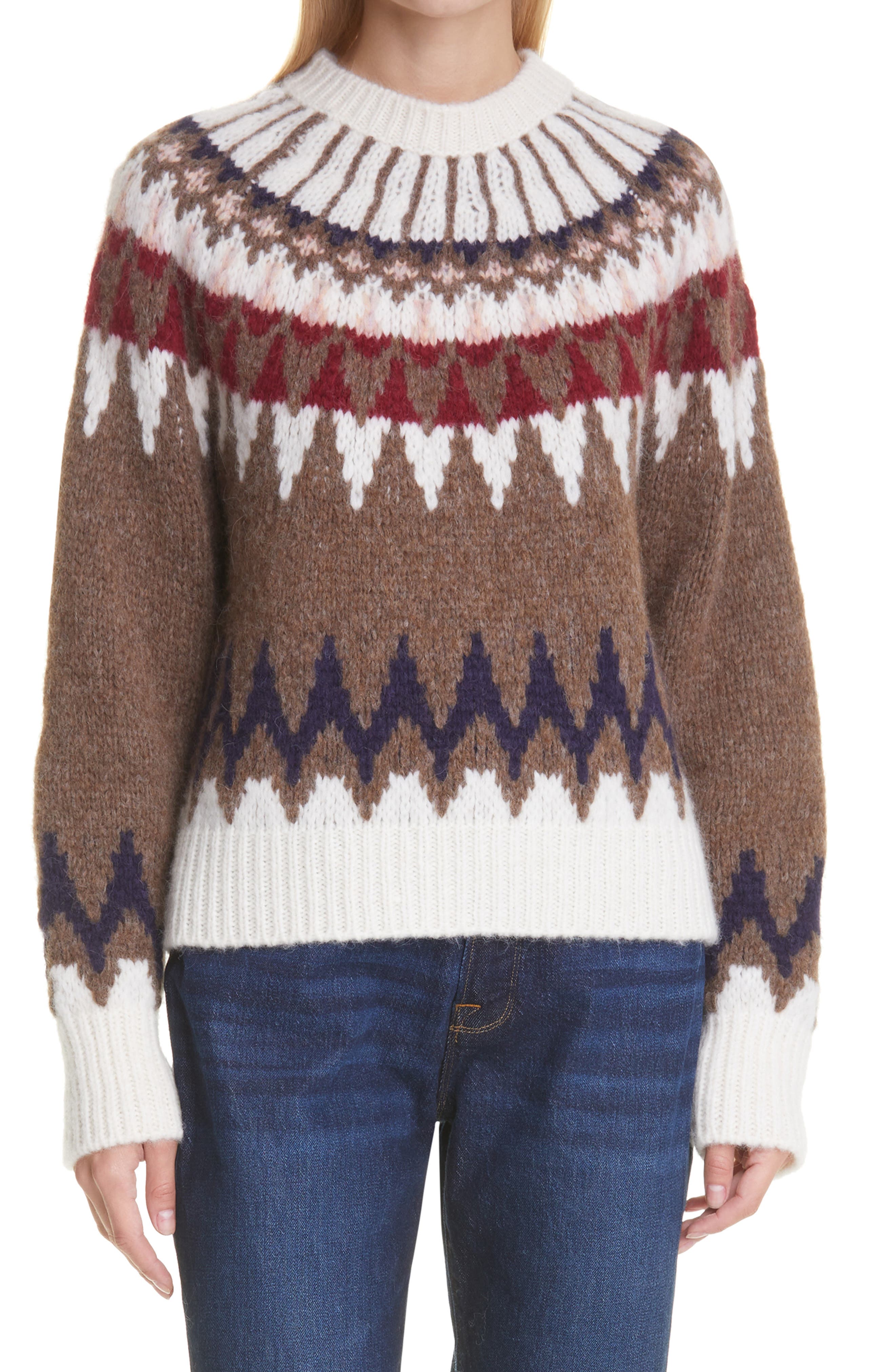 Frame Fair Isle Alpaca Sweater Medium outlets