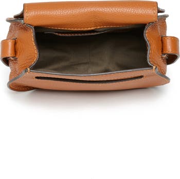 Marcie half flap leather crossbody bag Chloé Navy in Leather - 34817474