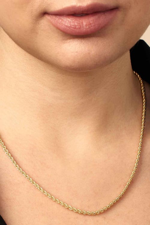 Shop Oradina 14k Yellow Gold Roman Double Rope Necklace