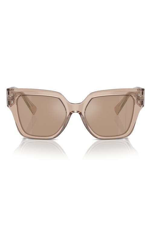 Shop Dolce & Gabbana Dolce&gabbana 52mm Square Sunglasses In Camel