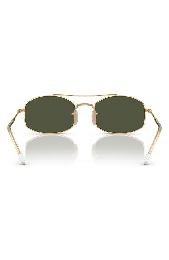 Shop Ray Ban Ray-ban 54mm Oval Sunglasses In Gold Flash