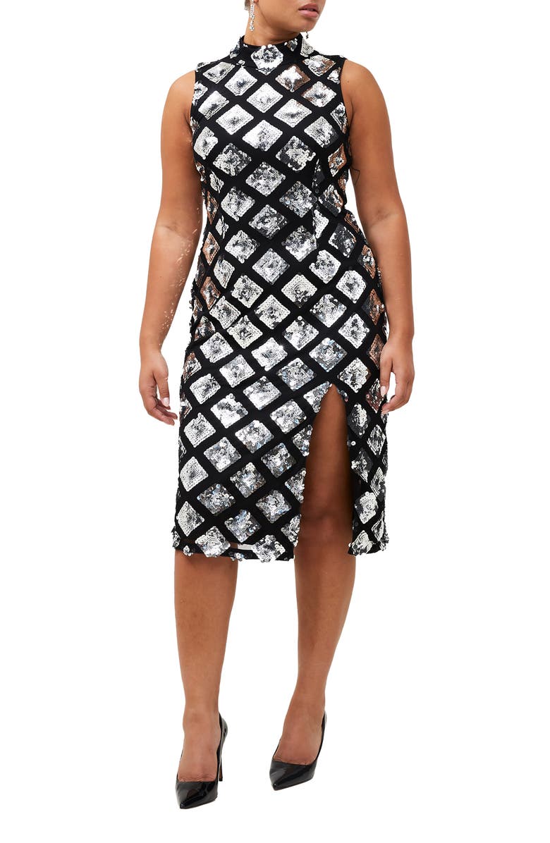 French Connection Axel Sequin Embellished Cocktail Dress | Nordstrom