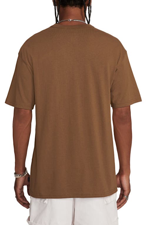 Shop Nike Premium Essential Cotton T-shirt In Light British Tan