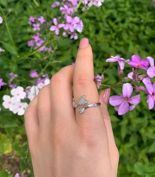 Luvmyjewelry Pac Man Chase Sterling Silver Diamond Open Ring In Silver