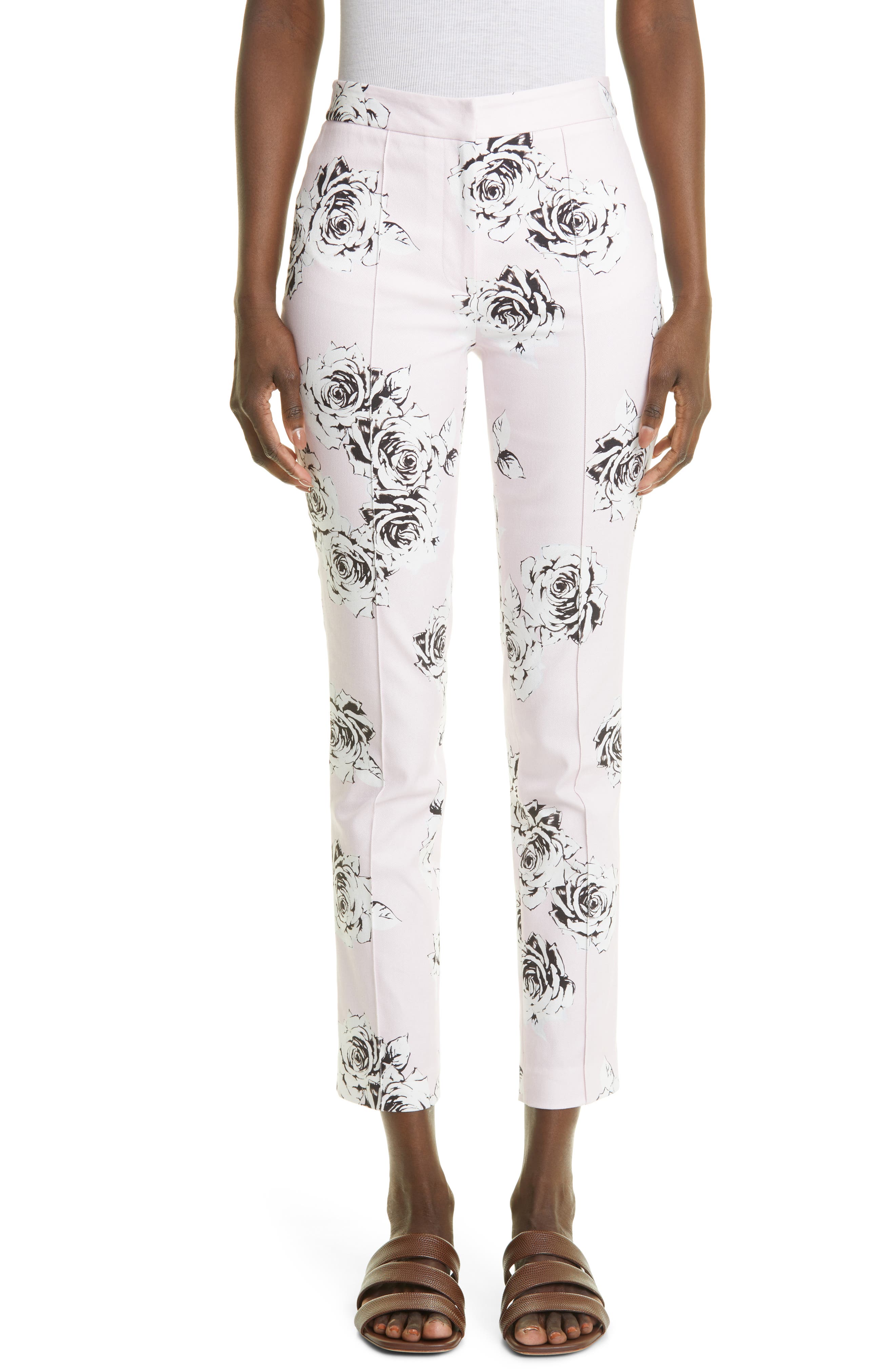 Adam Lippes Floral Print Cigarette 