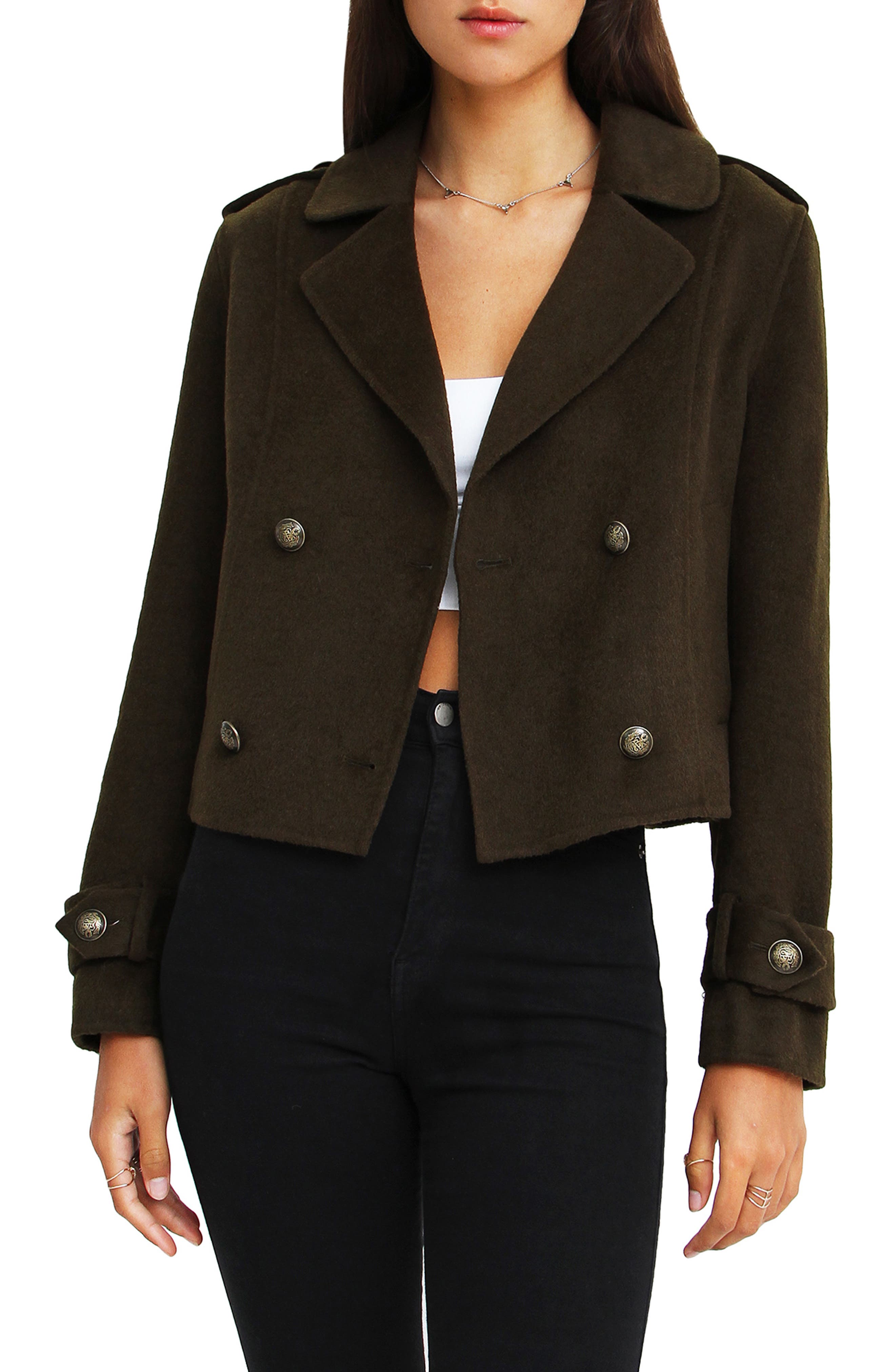 wool blend peacoat