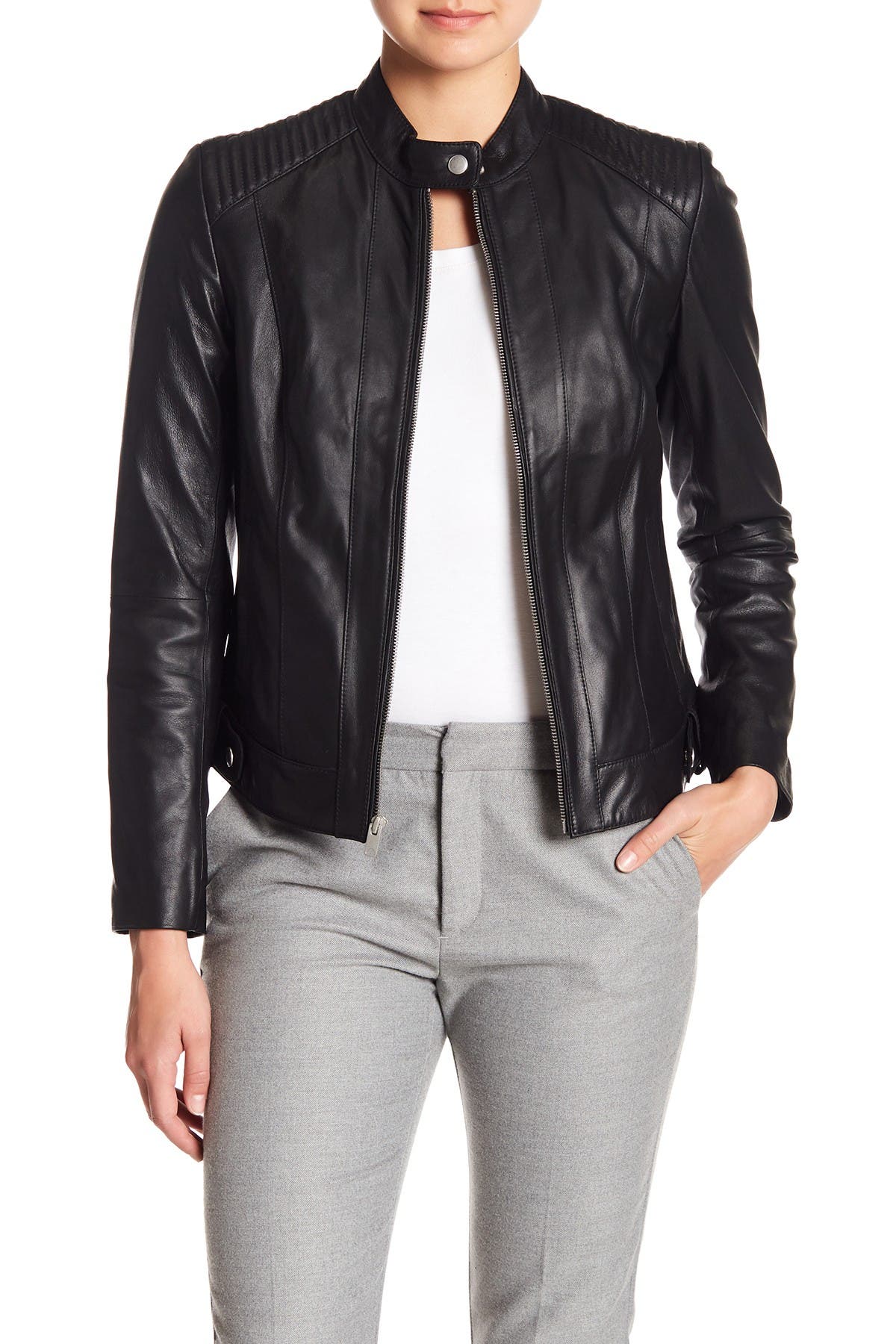 Cole Haan Leather Jacket Nordstrom Rack 