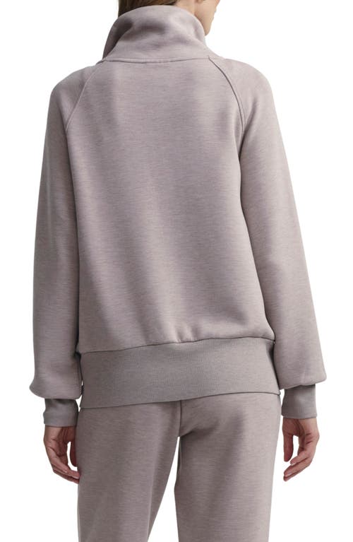 Varley Roxbury Zip-up Sweatshirt In Taupe Marl
