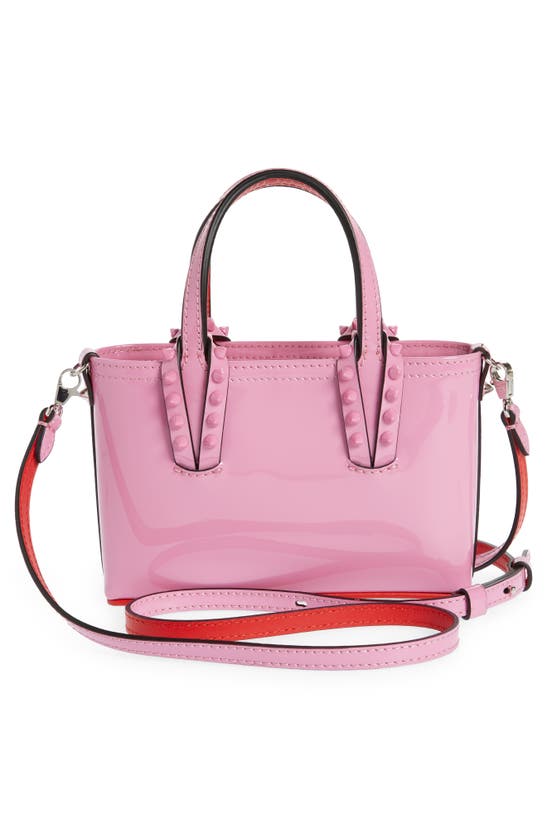 New Christian Louboutin Cabata Nano Hot Gummy Pink Tote Bag New in box