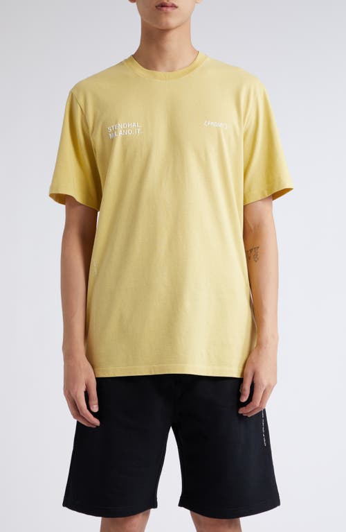 Moncler Genius x FRGMT Logo Embroidered Pocket Graphic T-Shirt in Yellow at Nordstrom, Size Medium