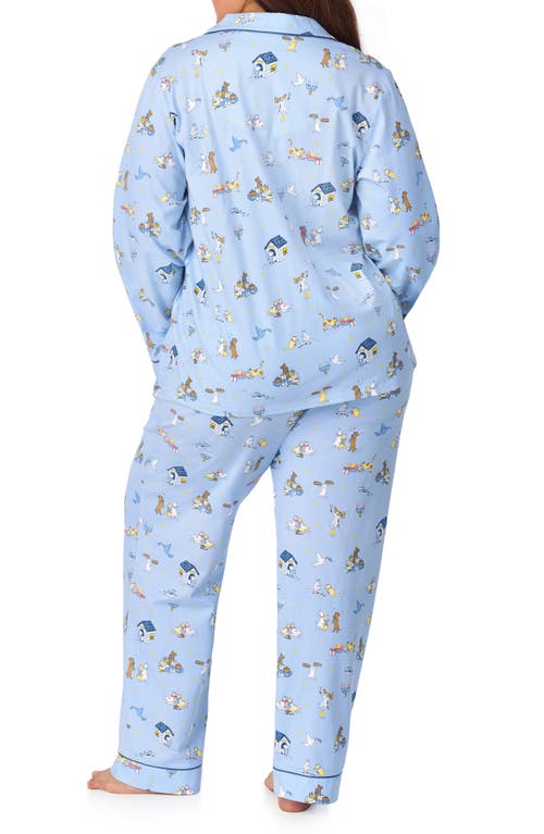 Shop Bedhead Pajamas Print Jersey Pajamas In Festival Of Lights