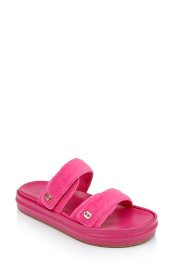 Dee Ocleppo Finland Double-strap Slides In Pink