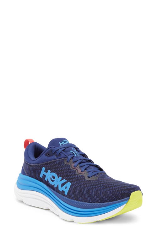 Hoka Gaviota 5 Running Shoe In Bellwether Blue/evening Sky