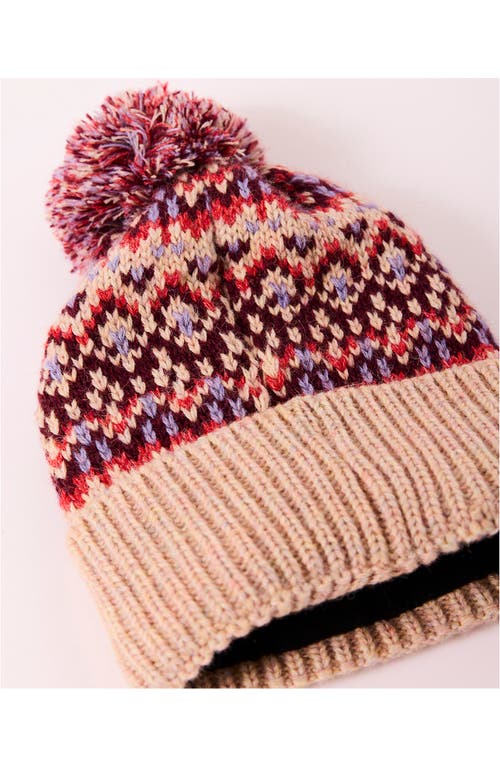 FREE PEOPLE FREE PEOPLE FIRST FROST FAIR ISLE BEANIE 