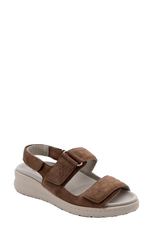 Key Comfort Slingback Sandal in Brown