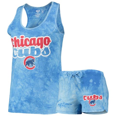 Women's Concepts Sport Red/Royal Chicago Cubs Plus Size Meter Tank Top & Pants Sleep Set