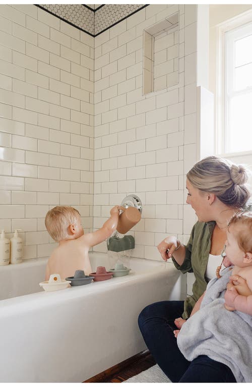 Mushie Set Of 5 Bath Boats In Original