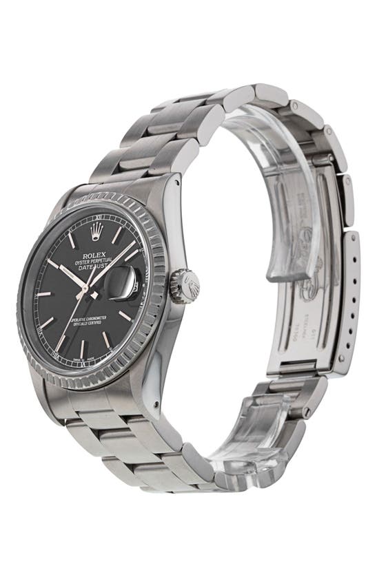 Shop Watchfinder & Co. Rolex  Oyster Perpetual Datejust Ii Bracelet Watch, 36mm In Black