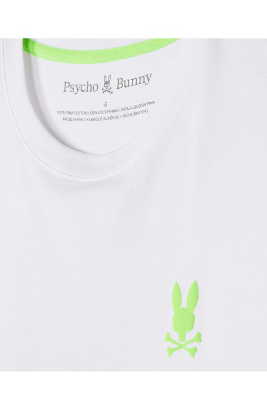 Shop Psycho Bunny Sloan Cotton Graphic T-shirt In White