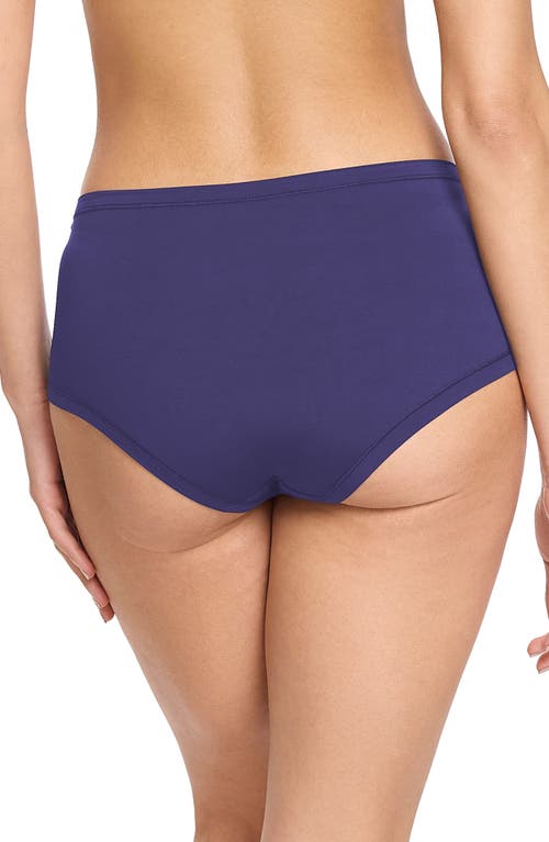 Hanky Panky Dream Lace Trim Modal Boyshorts In Retrograde Purple
