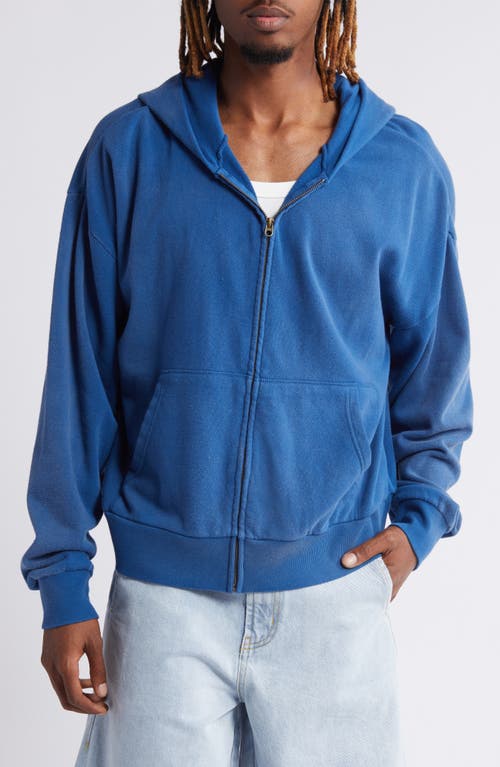 Shop Elwood Beachwood Zip Hoodie In Cobalt