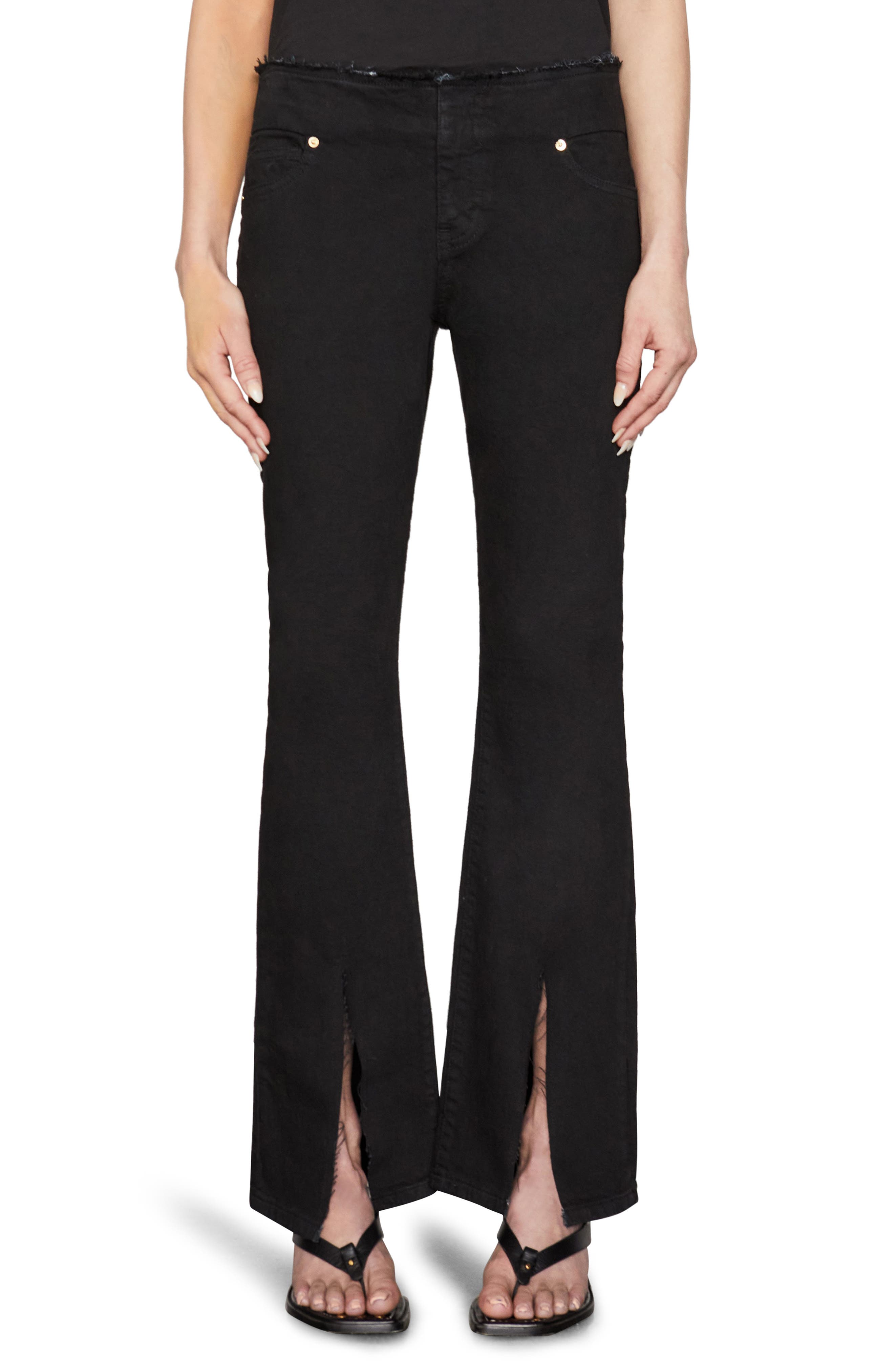 FRAME Le Pixie Cutoff Waist Slit Hem Mini Boot Jeans Nordstrom