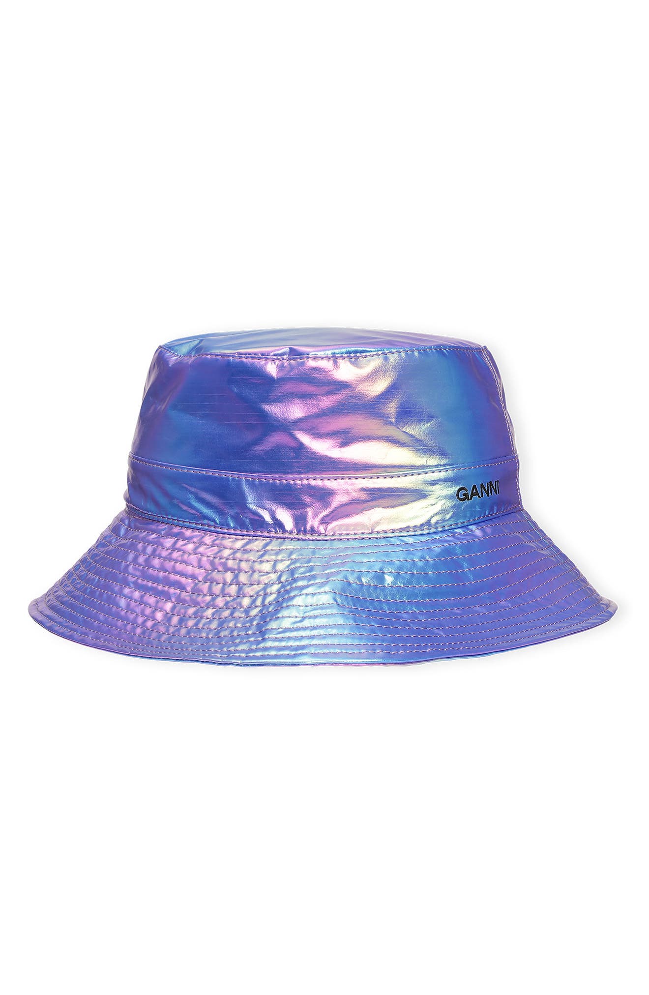 Ganni Recycled Polyester Bucket Hat in Rainbow at Nordstrom, Size X-Small