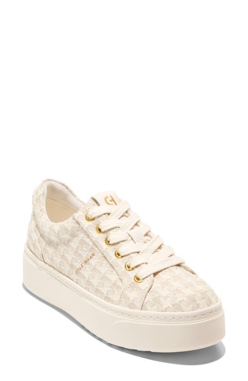 Cole Haan Grandpro Max Platform Sneaker Ivory Text at Nordstrom,