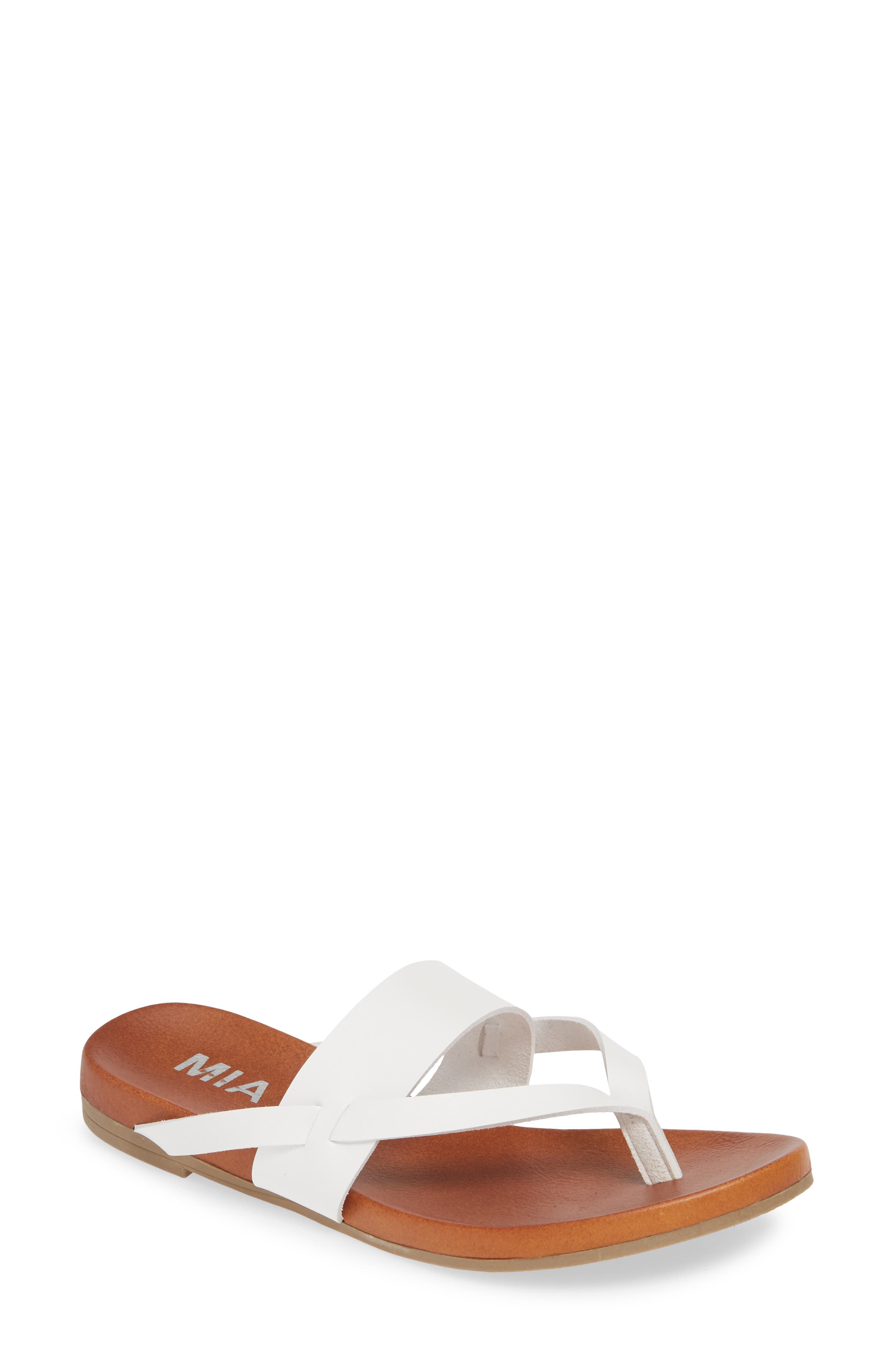 Mia Mariah Slide Sandal, White