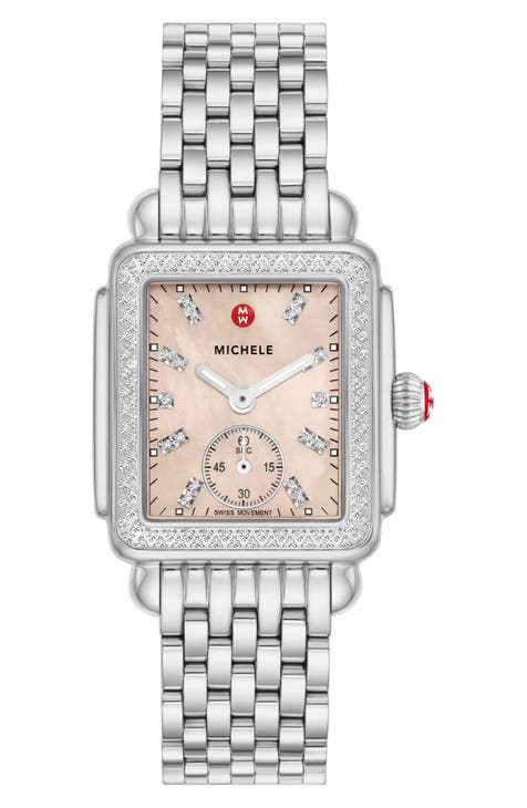 Michele Sidney 18 Chronograph Diamond Bracelet Watch, $2,171, Nordstrom