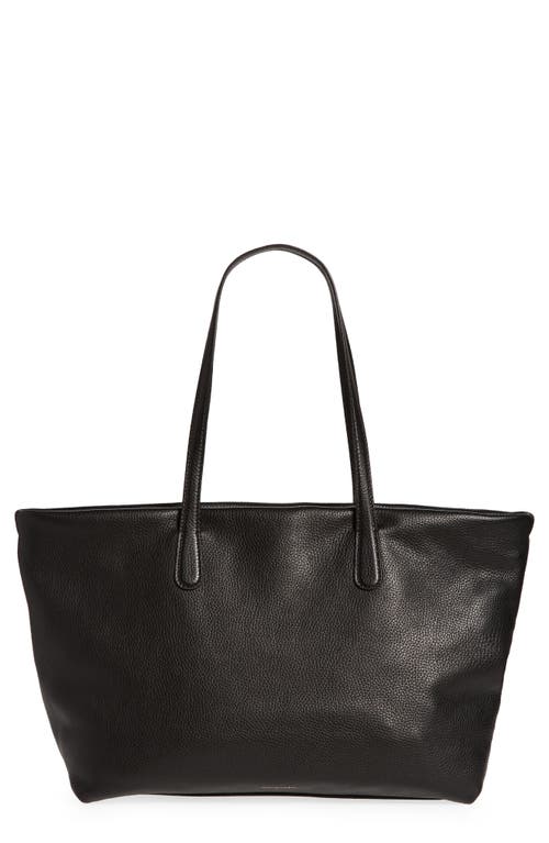 Mansur Gavriel Everyday Leather Zip Tote in Black at Nordstrom