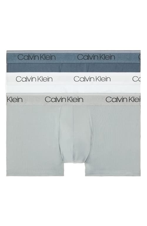 CALVIN KLEIN CALVIN KLEIN 3-PACK LOW RISE MICROFIBER STRETCH TRUNKS 