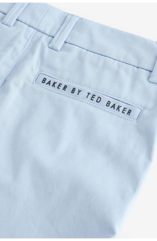 Shop Baker By Ted Baker Kids' Stretch Cotton Chino Shorts In Blue