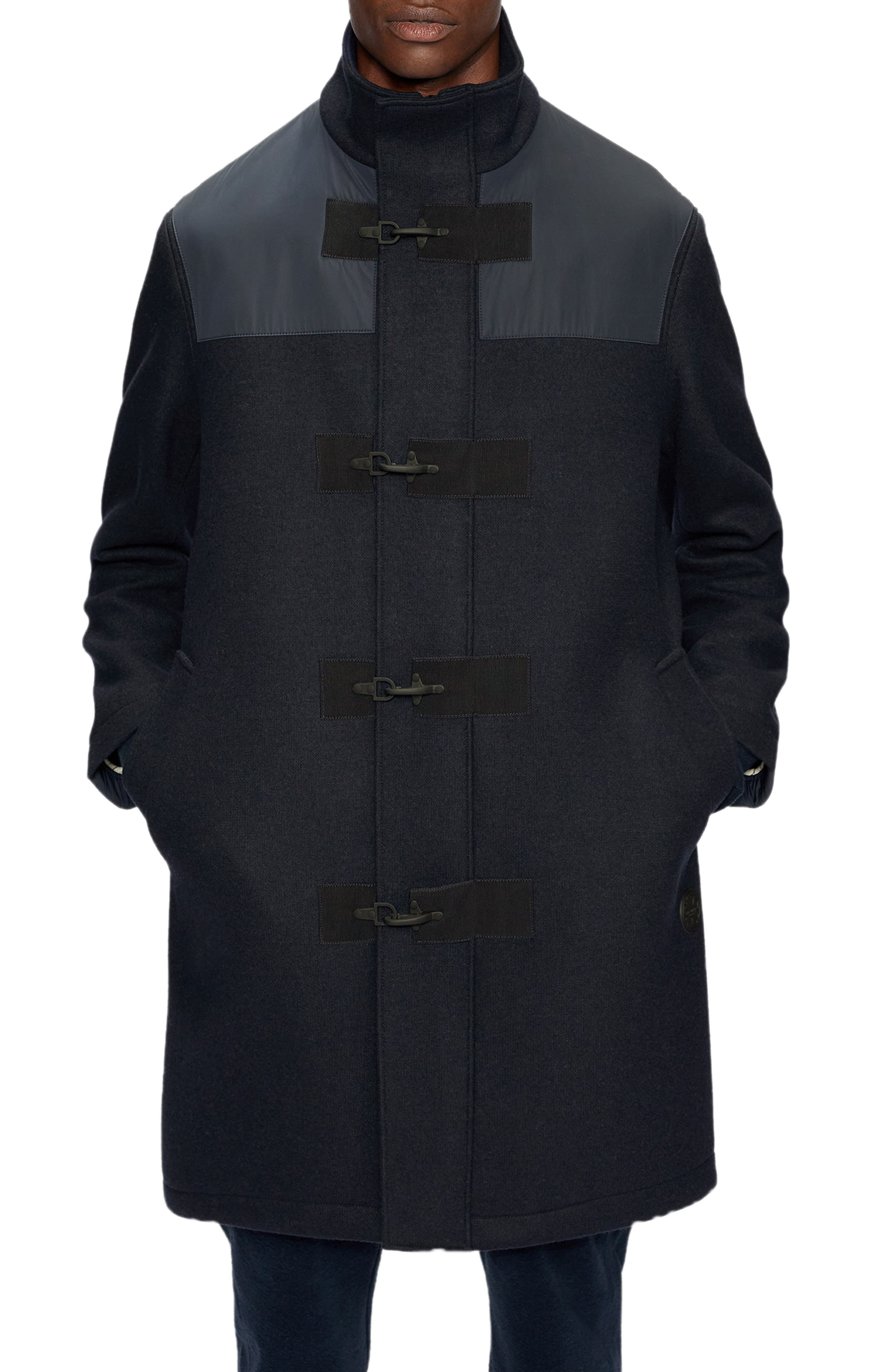 ted baker wide collar brushed wrap coat