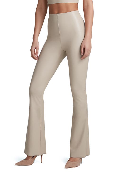 FIT TO BE TIED HIGH-WAISTED FAUX LEATHER WET LOOK SKINNY PANTS – electric  femme™