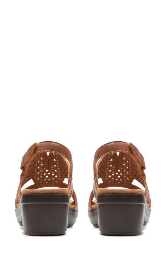 Shop Clarks (r) Tuleah Sun Platform Sandal In Tan Leather