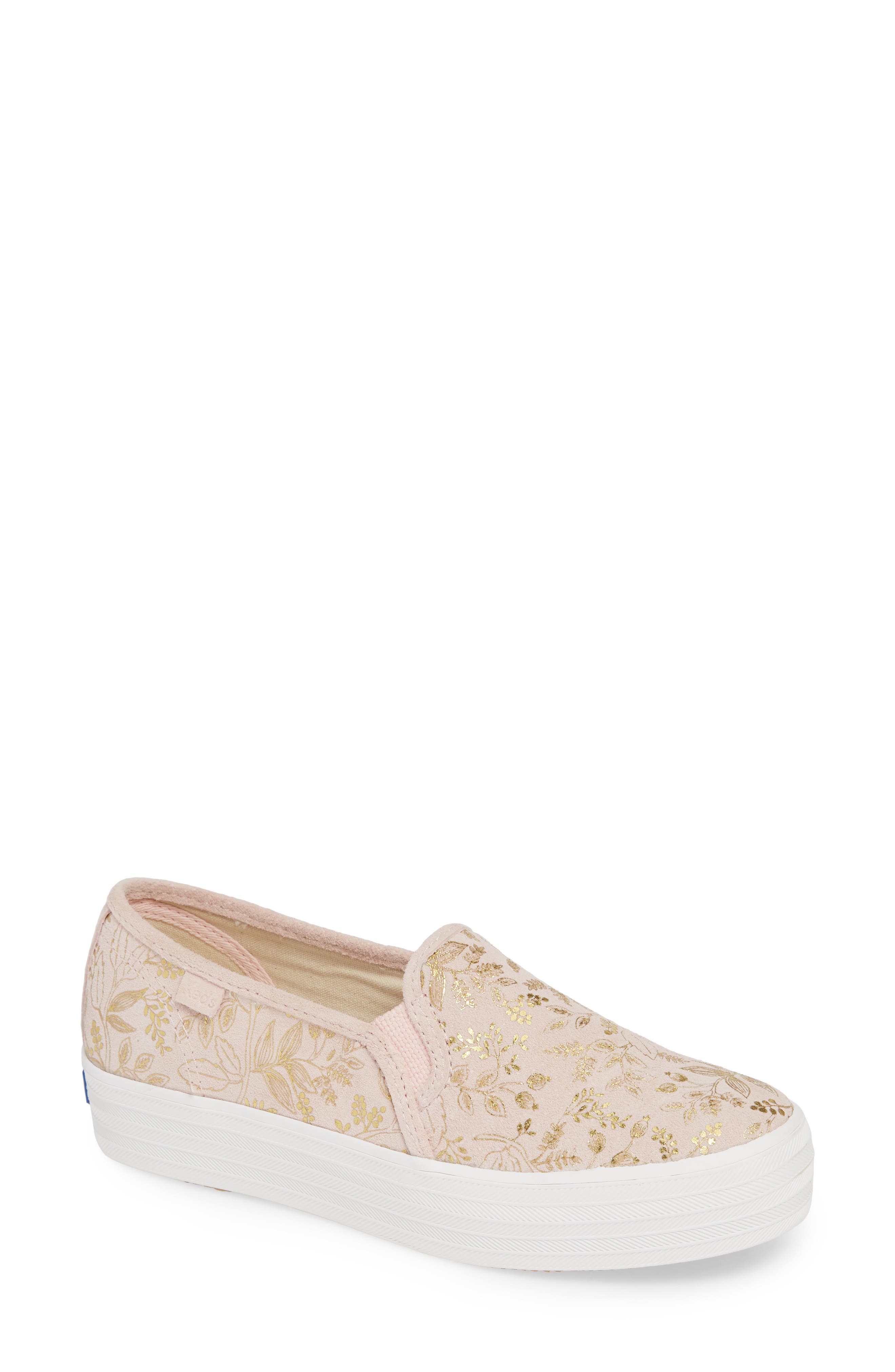 keds rifle paper slip ons