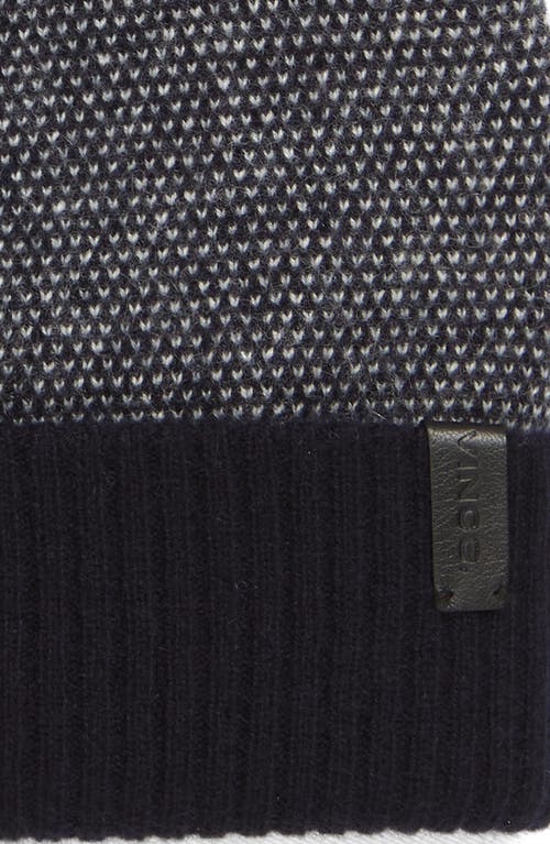 Vince Birdseye Cashmere Cuff Beanie In Navy