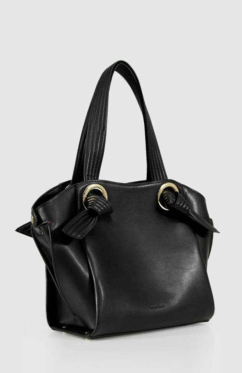 Belle & Bloom Heart Of Gold Leather Shoulder Bag - Black In Black