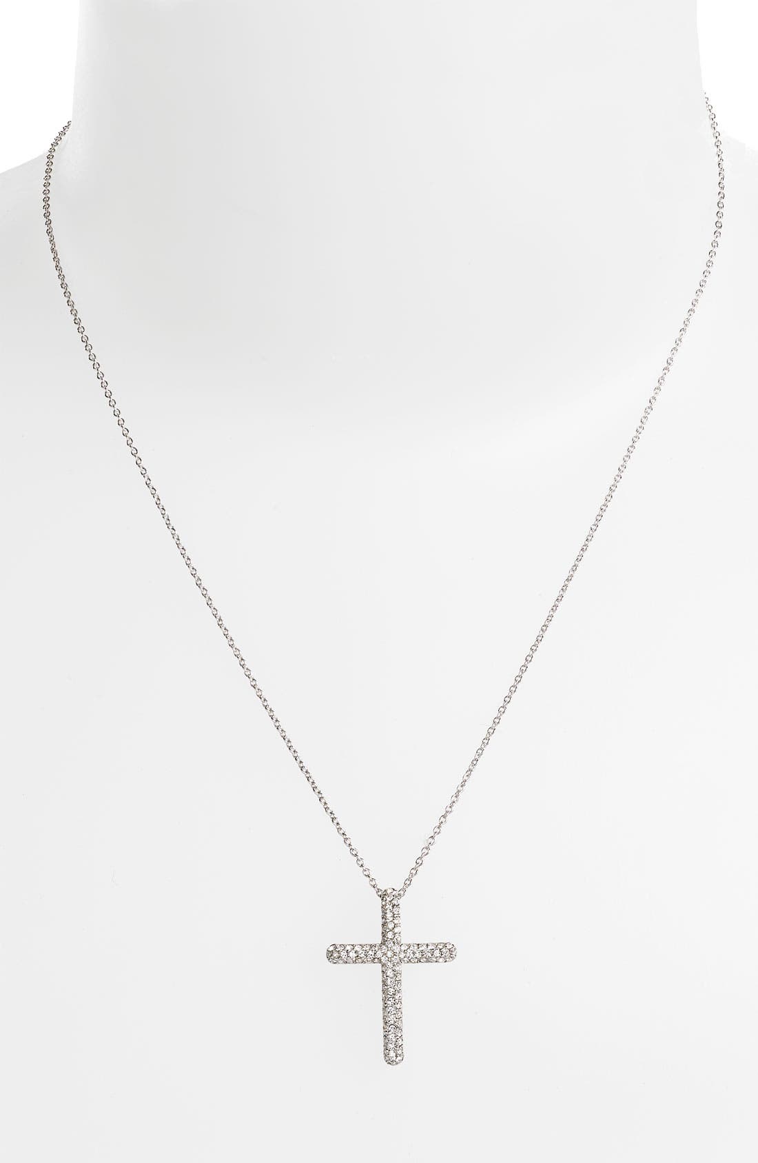 Nadri Small Cross Pendant Necklace (Nordstrom Exclusive) Nordstrom